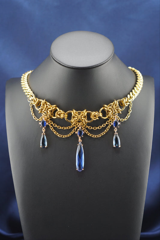 The Flower Prince, Himmel Regency Art Inspired Statement Necklace (1 of 1)