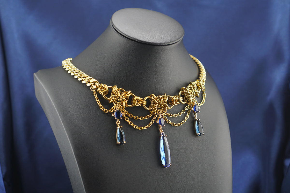 The Flower Prince, Himmel Regency Art Inspired Statement Necklace (1 of 1)