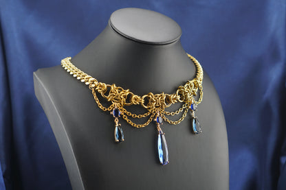 The Flower Prince, Himmel Regency Art Inspired Statement Necklace (1 of 1)