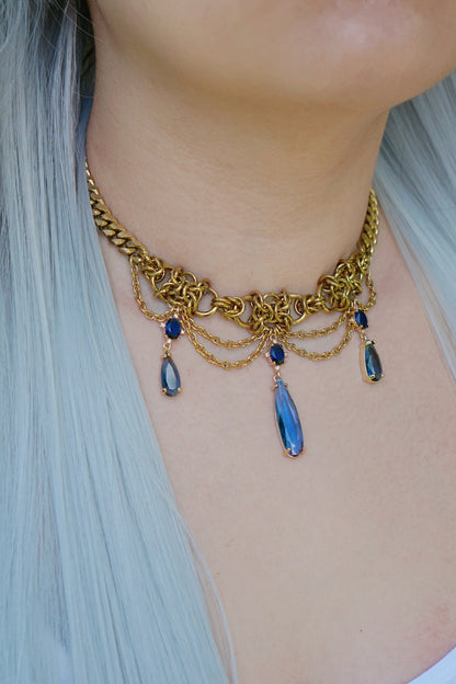 The Flower Prince, Himmel Regency Art Inspired Statement Necklace (1 of 1)