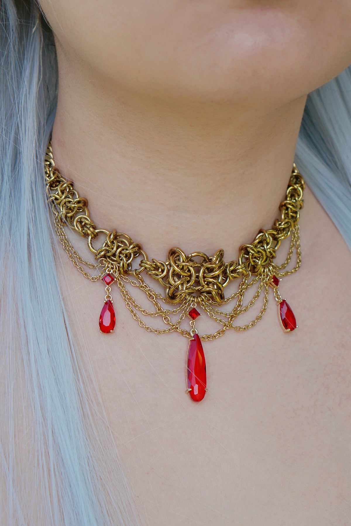 The Elven Mage, Frieren Regency Art Inspired Necklace (1 of 1)