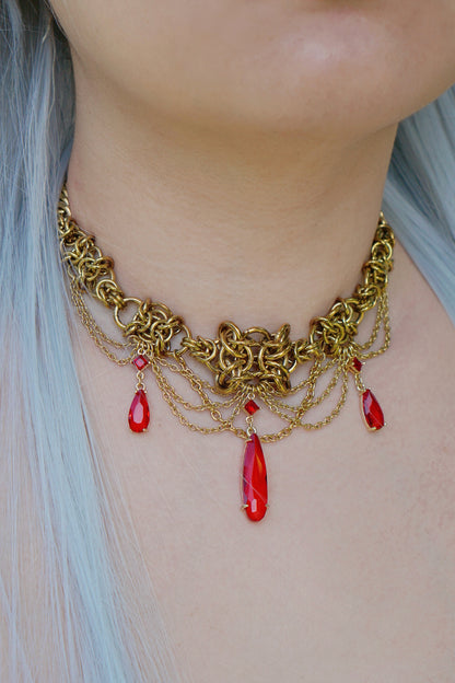 The Elven Mage, Frieren Regency Art Inspired Necklace (1 of 1)