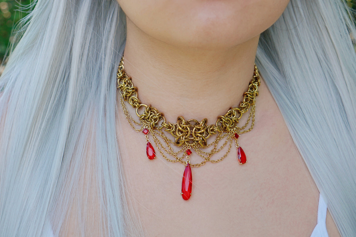 The Elven Mage, Frieren Regency Art Inspired Necklace (1 of 1)